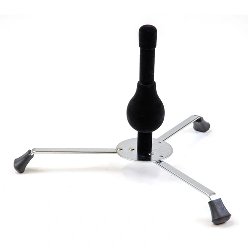 Chrome-Plated Fold-Away Trumpet Stand with Felt Spike