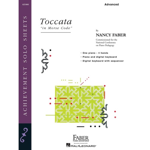 Toccata In Morse Code Advanced Piano Duet (Sheet Music)
