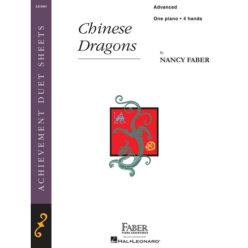 Chinese Dragons Advanced Piano Duet (Sheet Music)
