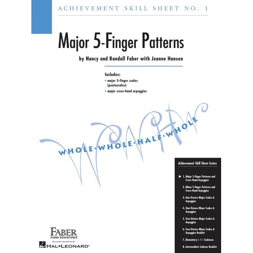 Achievement Skill Sheet 1 Maj 5 Finger Pattern