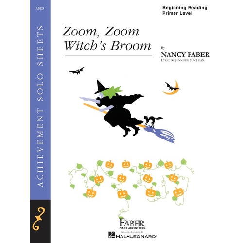 Zoom Zoom Witchs Broom Primer LVL Piano Solo (Sheet Music)