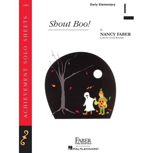Shout Boo! Early Elementary Piano Solo (Sheet Music)