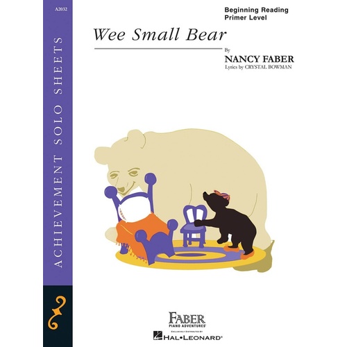 Wee Small Bear Beginning Piano Solo Primer LVL (Softcover Book)