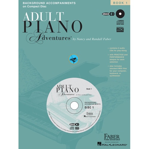 Piano Adventures Adult All In One 1 Accompaniment CDs - 2Cds