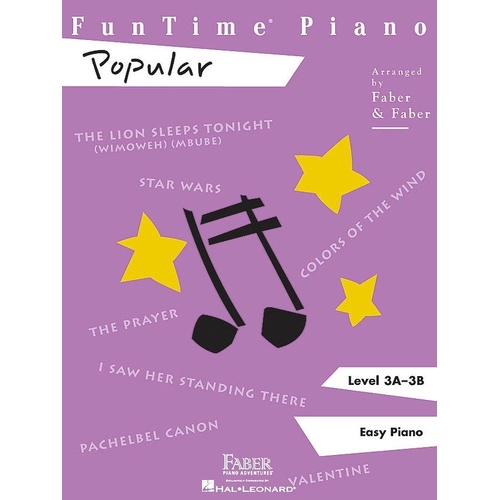Faber Piano Adventures FunTime Popular Level 3A-3B Piano Solo 32 Pages