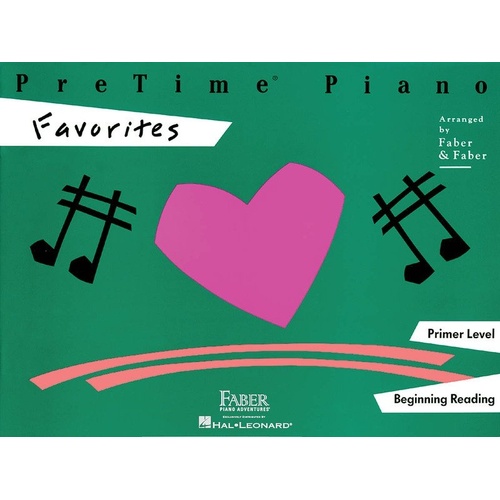 Pre Time Piano Favorites Primer Level by Faber Piano Adventures