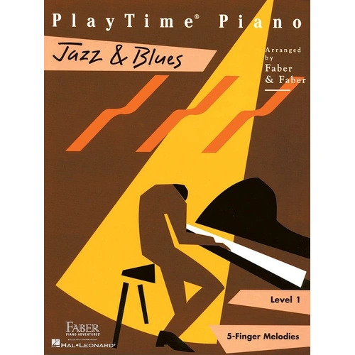 PlayTime Piano Jazz and Blues Level 1 by Faber Piano Adventures - 24 Pages, Piano Solo