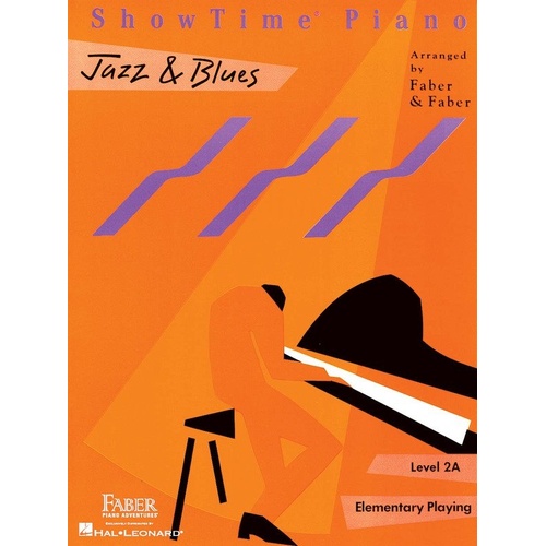 ShowTime Piano Jazz and Blues Level 2A by Faber Piano Adventures, 24 Pages, Piano Solo