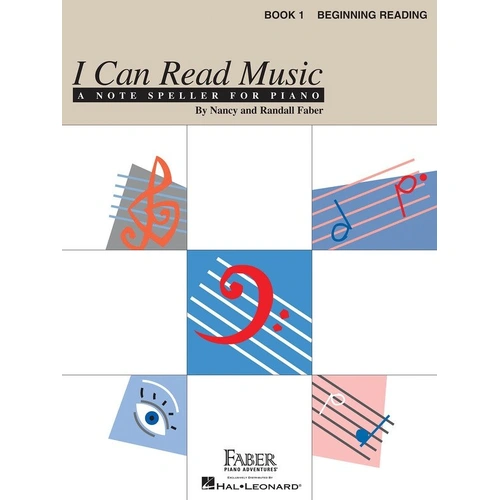 I Can Read Music Book 1 Note Speller for Piano - Faber Piano Adventures, 32 Pages