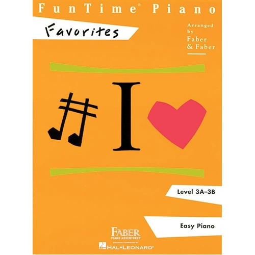 Fun Time Piano Favourites Level 3A - 3B by Faber Piano Adventures, 32 Pages, Piano Solo, Includes Popular Melodies for Early Intermediate Students