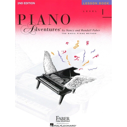 Piano Adventures Level 1 Lesson Book 2nd Edition by Faber - 64 Pages