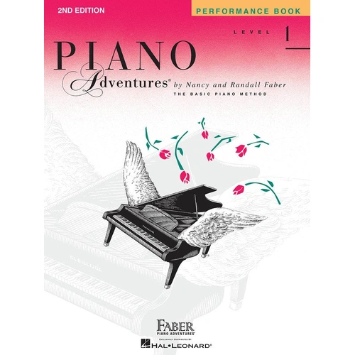 Piano Adventures Level 1 Performance Book 2nd Edition by Faber - 40 Pages, 24 Pieces
