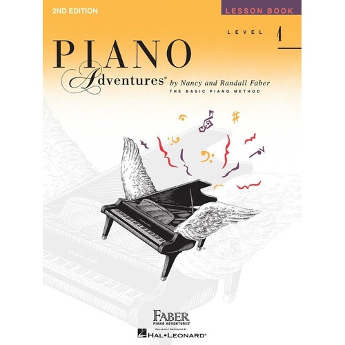 Piano Adventures Level 4 Lesson Book 2nd Edition by Faber Piano Adventures, 56 Pages