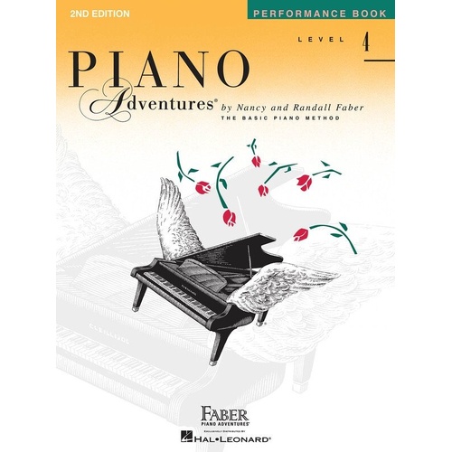 Piano Adventures Level 4 Performance Book, 2nd Edition, 32 Pages, Faber Piano Adventures