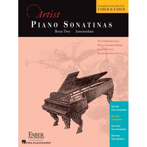 Developing Artist Piano Sonatinas Book 2 by Faber Piano Adventures