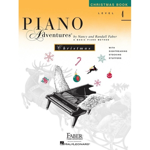 Piano Adventures Level 4 Christmas Book by Faber, 32 Pages