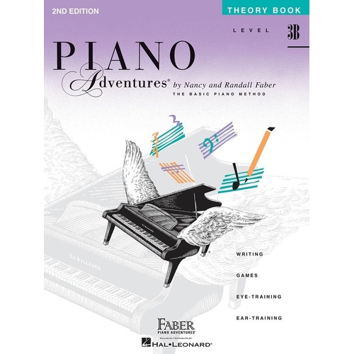Piano Adventures Level 3B Theory Book by Faber Piano Adventures, 40 Pages