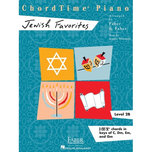Chord Time Piano Jewish Favorites Level 2B (Softcover Book)