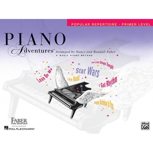 Piano Adventures Popular Repertoire Primer Level Book - 32 Pages - Faber Piano Adventures