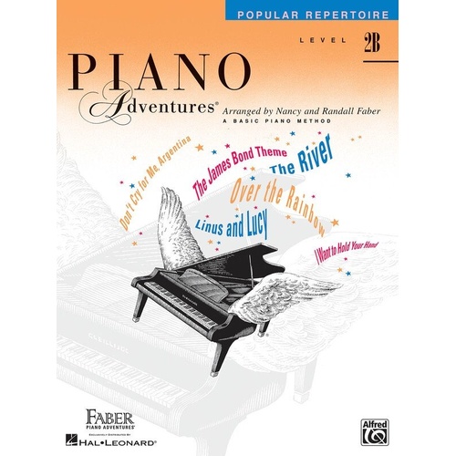 Piano Adventures Level 2B Popular Repertoire Book by Faber Piano Adventures - 32 Pages
