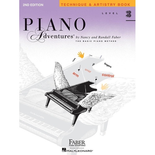 Piano Adventures Level 3B Technique & Artistry Book by Faber Piano Adventures, 40 Pages