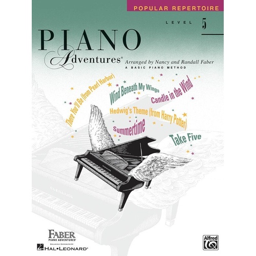 Piano Adventures Level 5 Popular Repertoire Book - Faber Piano Adventures, 56 Pages