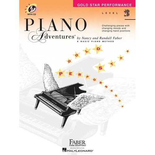 Piano Adventures Level 2B Gold Star Performance Book with CD
