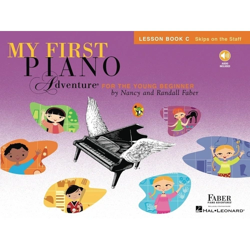 My First Piano Adventure Lesson Book C by Faber Piano Adventures, 72 Pages