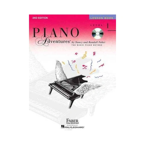 Piano Adventures Level 1 Lesson Book with CD 2nd Edition by Faber Piano Adventures, 64 pages