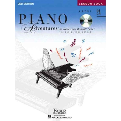 Piano Adventures Level 2A Lesson Book 2nd Edition with CD - 64 Pages
