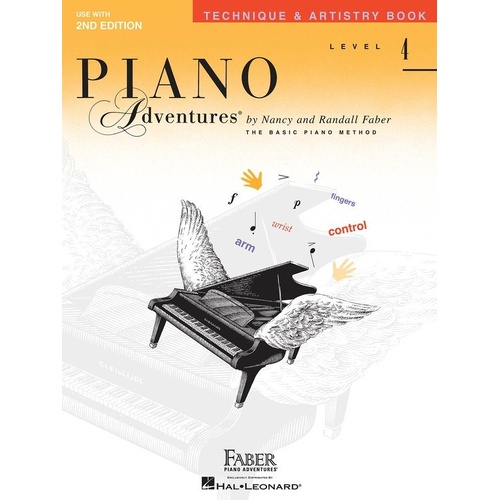 Piano Adventures Level 4 Technique & Artistry Book by Faber Piano Adventures, 56 pages