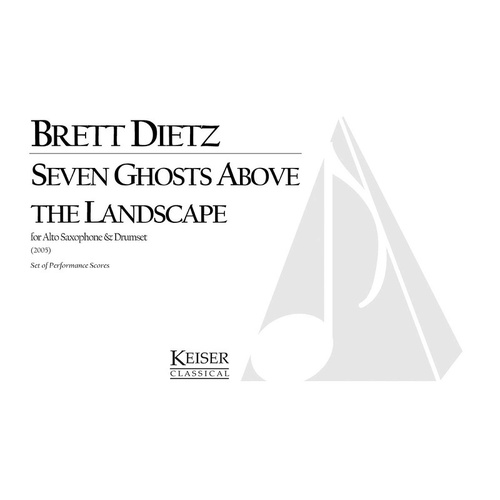 Dietz - 7 Ghosts Above The Landscape Alto Sax/Drums (Pod) (Softcover Book)