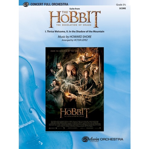 Suite The Hobbit The Desolation Of Smaug Full Orchestra Gr 3.5