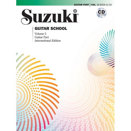 Suzuki Guitar School Volume 3 Book and CD - Shinichi Suzuki Summy Birchard 42082
