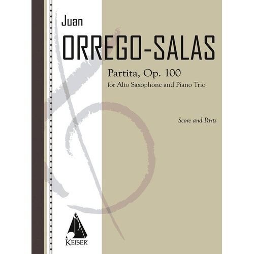 Orrego-Salas - Partita Op 100 Alto Sax/Piano Score/Parts (Pod) (Music Score/Parts)