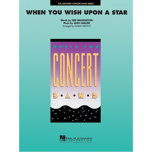 When You Wish Upon A Star Concert Band Arr Nestico (Music Score/Parts)