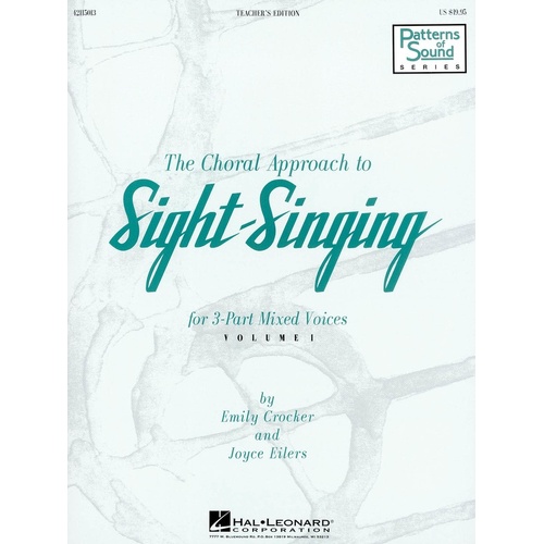 Choral Approach To Sight Singing Singers Ed V1 (Softcover Book)