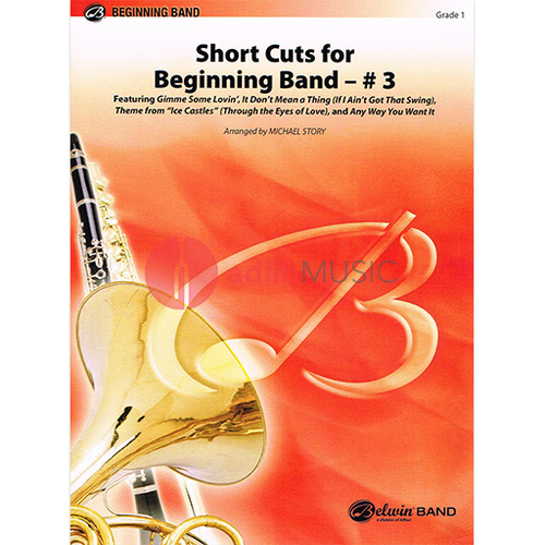 Short Cuts for Beginning Band No 3 - Concert Band Grade 1 by Michael Story - Alfred Music
