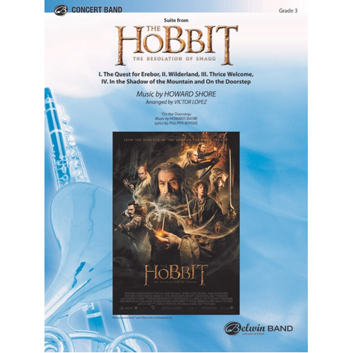 Suite the Hobbit: Desolation of Smaug Concert Band Sheet Music by Howard Shore