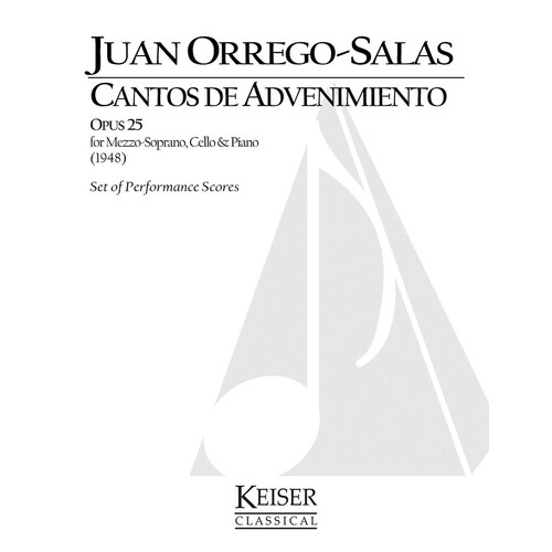 Cantos De Advenimiento Op 25 Mezzo/Cello/Piano (Pod) (Music Score/Parts)