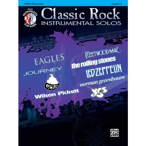 Classic Rock Instrumental Solos Mallet Book/CD