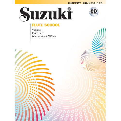 Suzuki Flute School Volume 1 Book/CD - Shinichi Suzuki Summy Birchard 42237