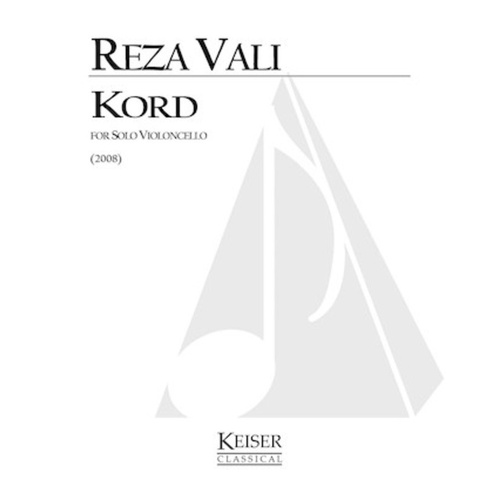 Vali - Kord Calligraphy No 9 For Solo Cello (Pod) Softcover Book (Cello)