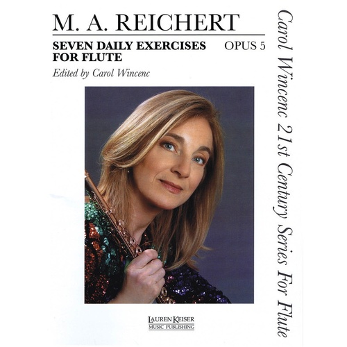 Reichert - 7 Daily Exercises Op 5 Flute (Softcover Book)