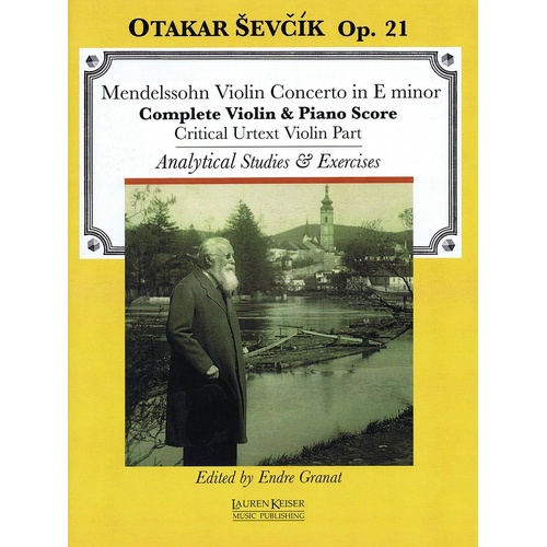 Mendelssohn/Sevcik Concerto E Min Violin/Piano (Softcover Book)