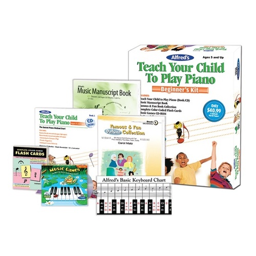O/P Alfreds Teach Your Child Piano Beginner Kit