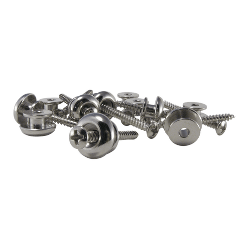 Ernie Ball Nickel Plated Brass Strap Buttons bag of 12