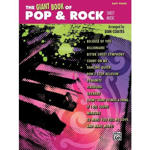 The Giant Book Of Pop & Rock Sheet Music Easy Piano