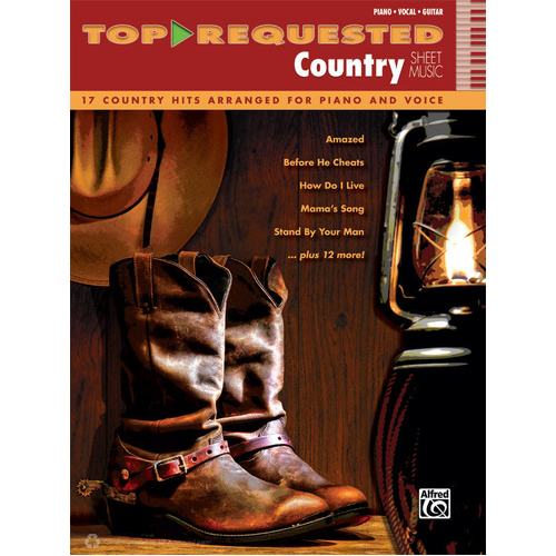 Top-Requested Country Sheet Music for Piano, Vocal, and Guitar