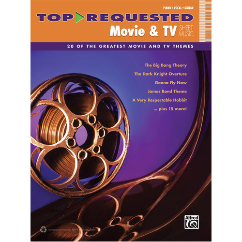 Top-Requested Movie & TV Sheet Music for Piano, Vocal, Guitar